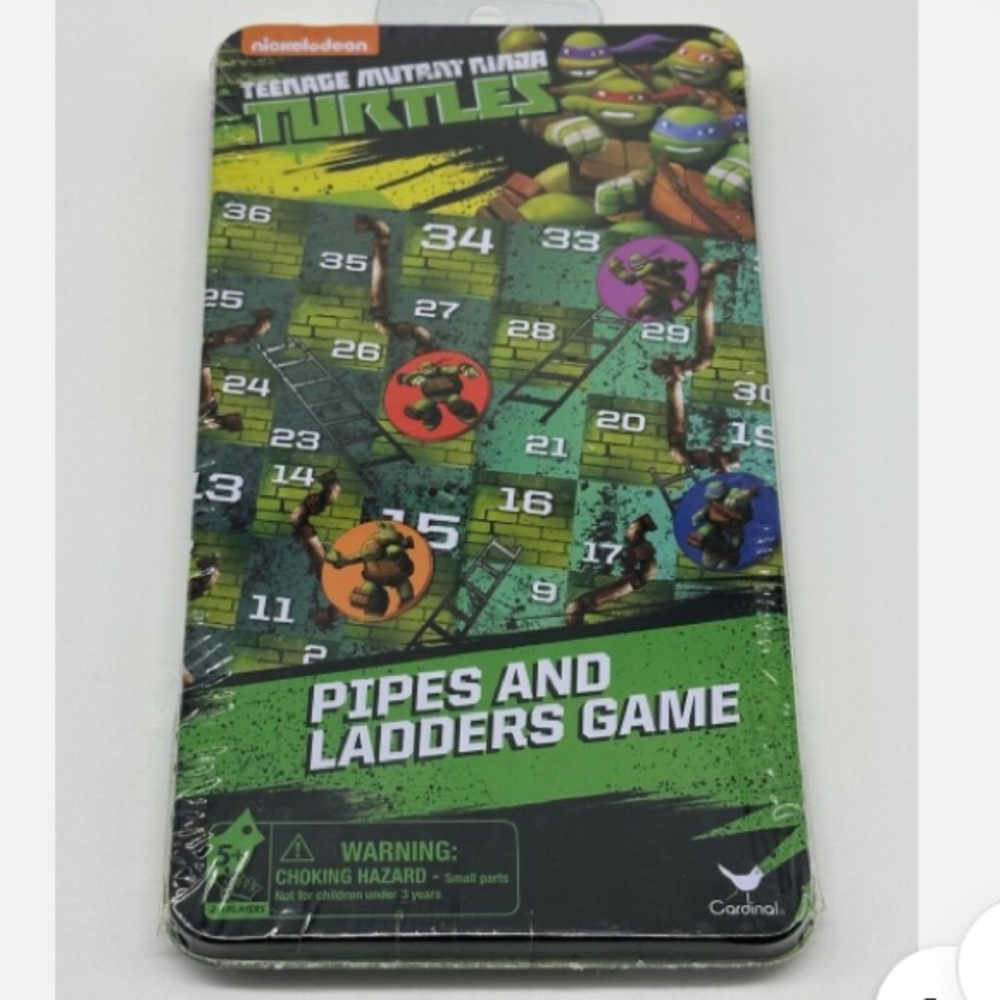Teenage Mutant Ninja Turtles Pipes and Ladders Game - NEW - Picture 1 of 2
